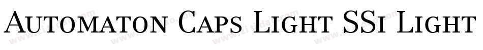 Automaton Caps Light SSi Light字体转换